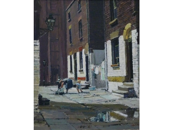 George Anthony Butler | Mother with children in a Liverpool Street ...