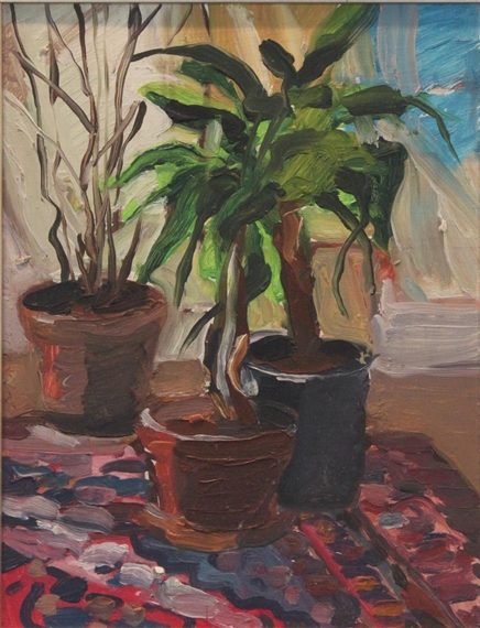 Still Life with Plant by Robert Andrew Parker, 1970