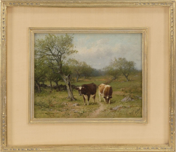 Landscape with cows by Horace P. Giles