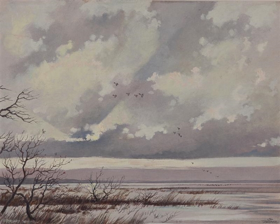 February Sunrise ; Late Sky by Eric Sloane