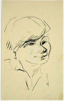 3 Works: Mädchen mit Ohring: Frau Baronessa: Männlicher Kopf - Johann Baptist Hermann Hundt