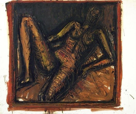 Sitzender Weiblicher Akt by Lothar Böhme