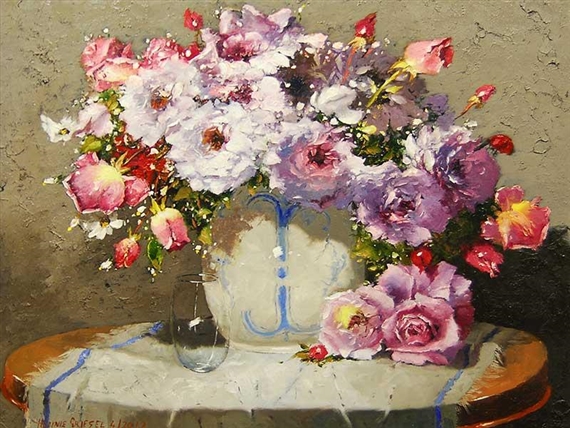 Still Life Flowers by Hennie Griesel, April 2012