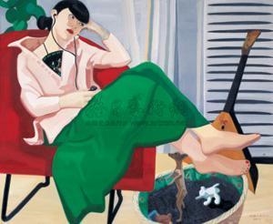 Artwork by Liu Meizi, The journal of a post modern female painter, Made of oil on canvas