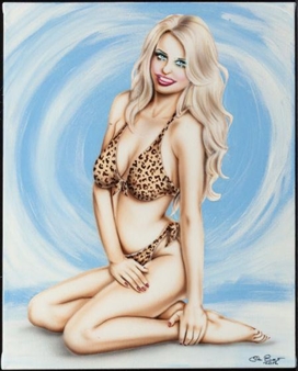 Blonde in a Cheetah Bikini - Steve Baier
