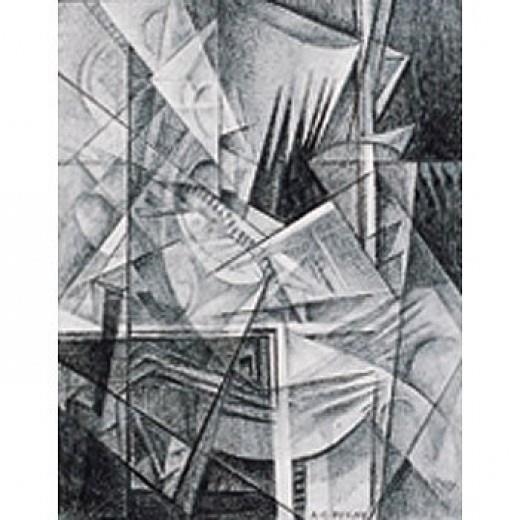 Artwork by A.C. Byrne, Translation Design of Person's Clothes, Made of pencil on artist board