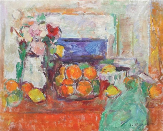 Still life with lemons and oranges