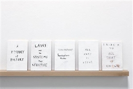 Review: 'The Book Shop' wryly offers tomes as art at Rosamund Felsen