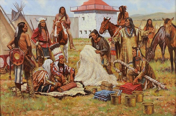 Steven Lang | The White Buffalo Robe | MutualArt
