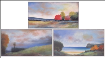 3 WORKS: THREE LANDSCAPES - A. Echols