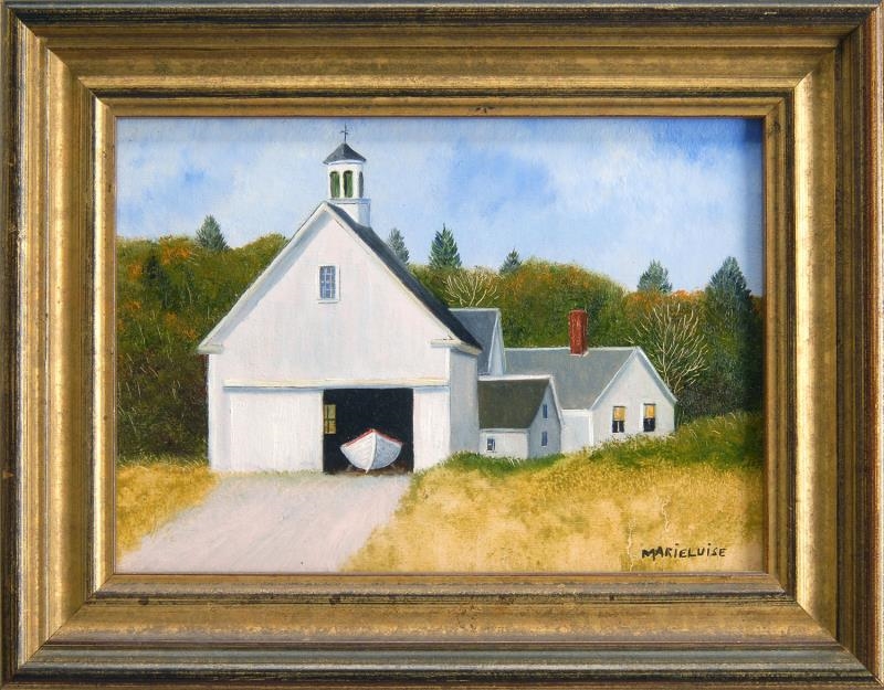 Artwork by Marieluise Hutchinson, Barn Berth, Made of Oil on board