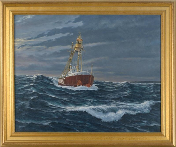 The lightship Nantucket by Lance Walker