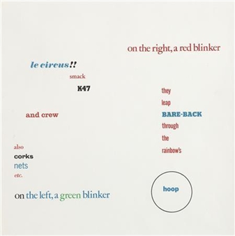 12 works: THE BLUE AND BROWN POEMS - Ian Hamilton Finlay