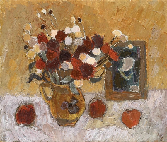 Jug with wild flowers by Angela Popa Brădean, 1984