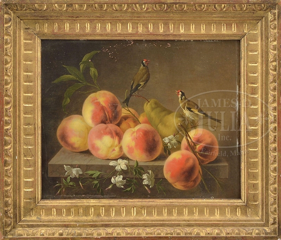 STILL LIFE-PEACHES by Joseph-Laurent Malaine, 1788