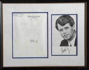 Kennedy Letter and Photo - Robert Kennedy