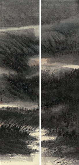 2 works; HISTORICAL TRAIL NO.1 & NO.2 by Raymond Fung, 1997