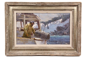 Lobstering in Winter - Don Stone