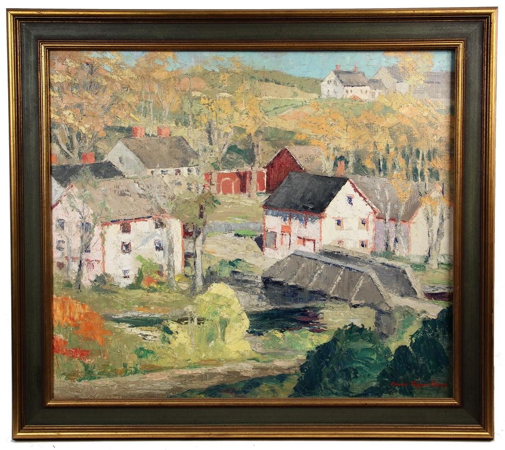 Artwork by Caroll Thayer Berry, Head TideVillage, Made of oil on canvas