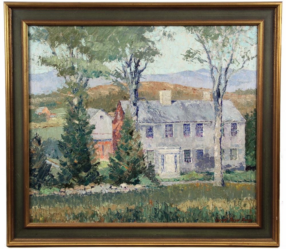 Artwork by Caroll Thayer Berry, Farmhouse, Made of oil on canvas