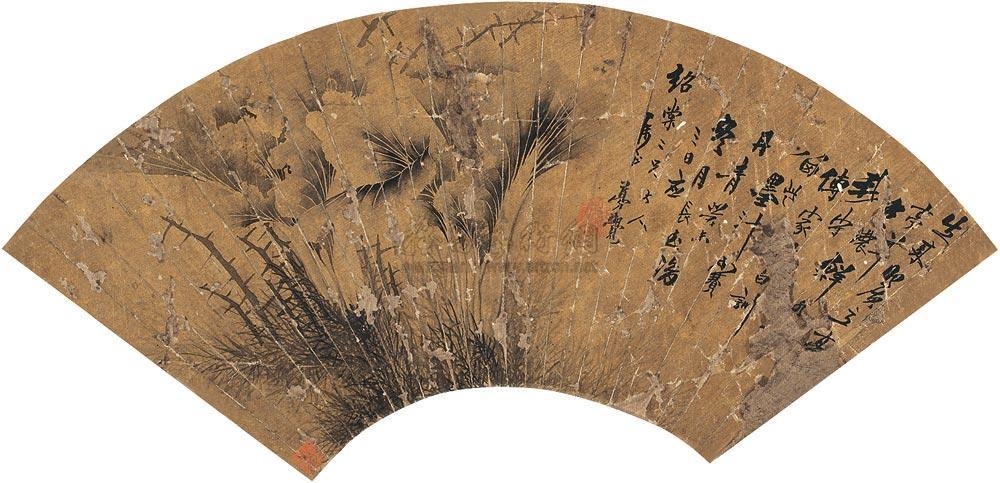 Artwork by Meng Jue, Untitled, Made of ink on silk