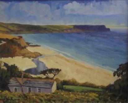 View to Pendower Beach by David Rylance