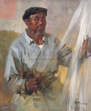 Old Fisherman by Song Huimin, 1973