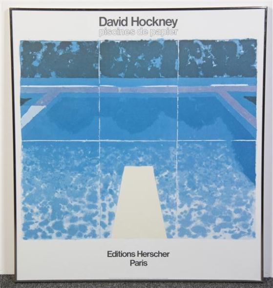 David Hockney | Piscines de Papier | MutualArt