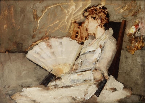 Lady with a Fan by Arthur Melville