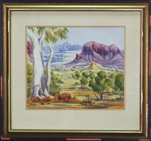 Aranda Landscape by Reuben Pareroultja