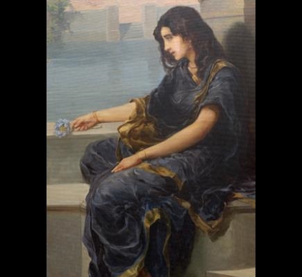 Lady Seated by a Lake by Archibald Herman Muller