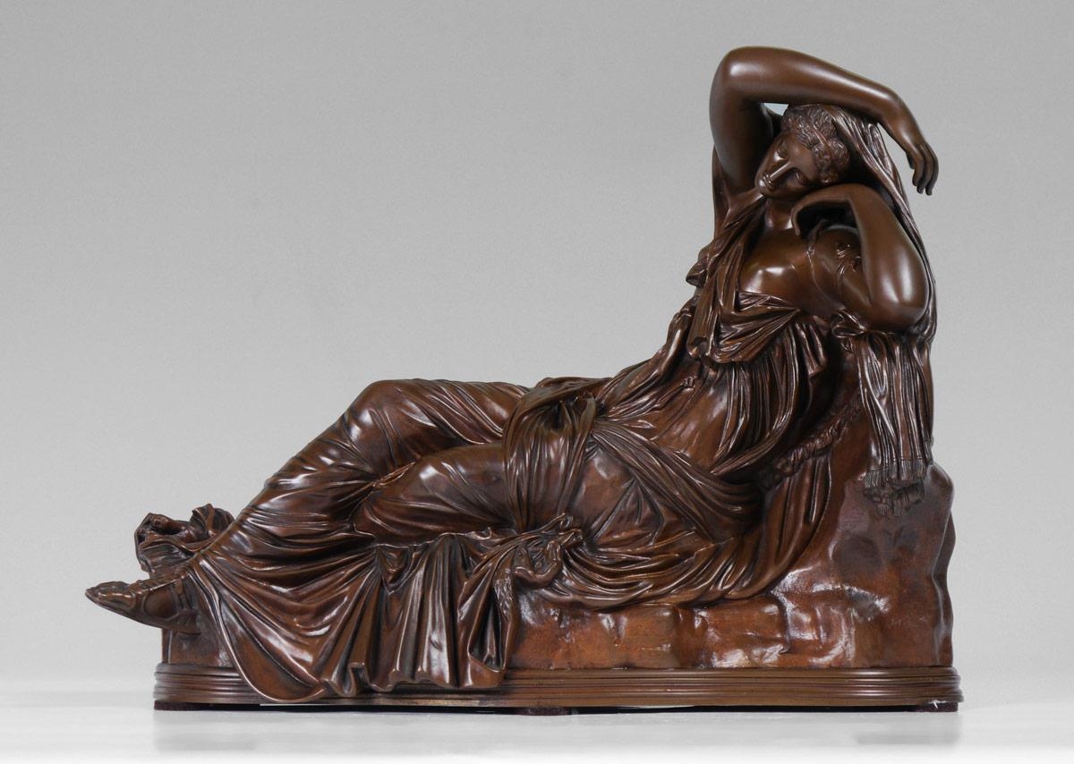 Artwork by Achille Collas, The Sleeping Ariadne, Made of Bronze