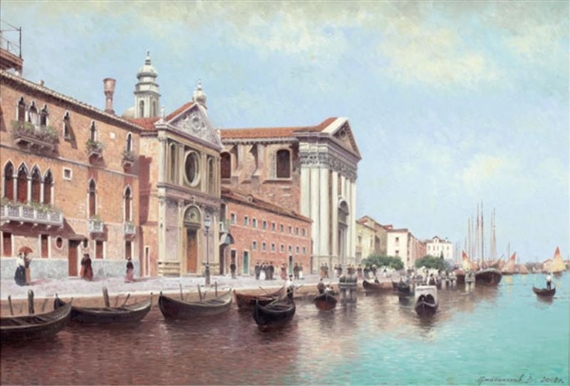 Venetian scene by Vasily Nicholayevich Gribennikov, 2009