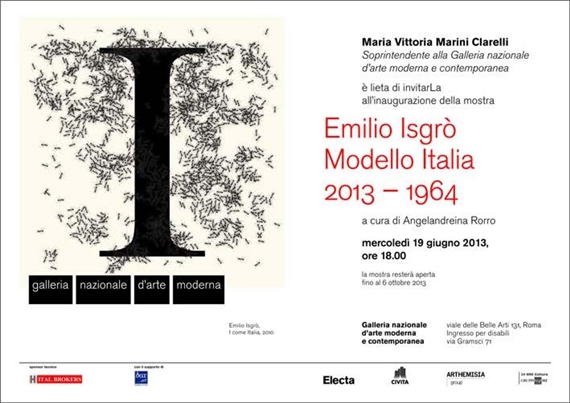 Emilio Isgrò: Modello Italia (2013 - 1964) - Galleria Gaburro Boxart, Verona