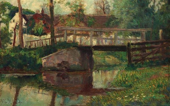 Un pont en Normandie by Victor Viollet-le-Duc