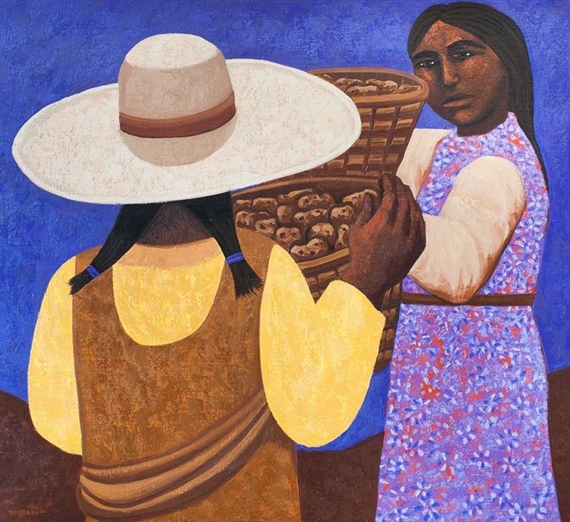 Juntando papas by Mario Molari