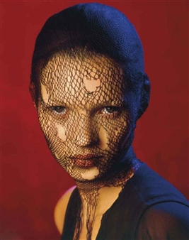 Kate Moss in torn veil, Marrakech, for German Vogue - Albert Watson