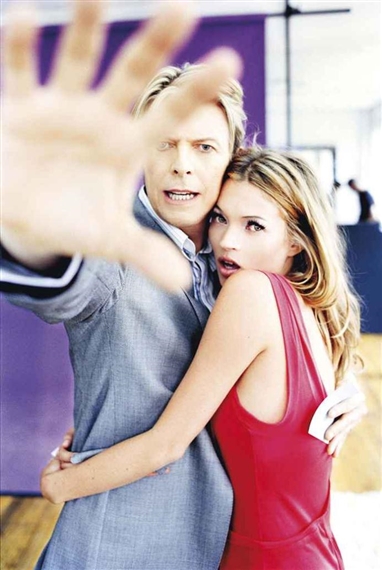 David Bowie & Kate Moss, for Q Magazine by Ellen von Unwerth, 2003 ,printed 2013