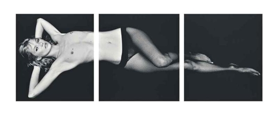 Kate Moss, triptych, London by Bryan Adams, 2000 , printed 2013