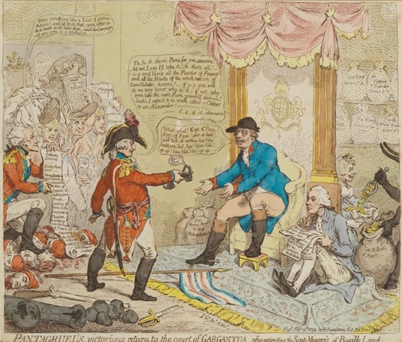 Pantagruel by James Gillray, 1794