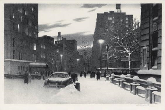 Lower Fifth Avenue by Stow Wengenroth, 1959