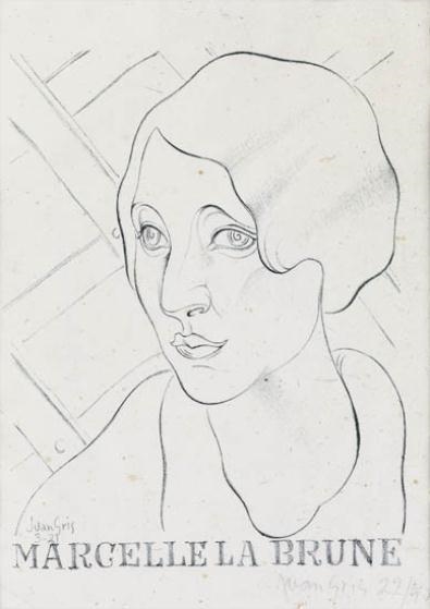 2 Works: Marcelle la Brune; Boris by Juan Gris, 1921
