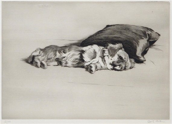 2 works; Susan the Pekinese by Cecil Aldin