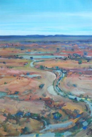 Australia Britain Europe Saltpan in Flood by Piers Bateman