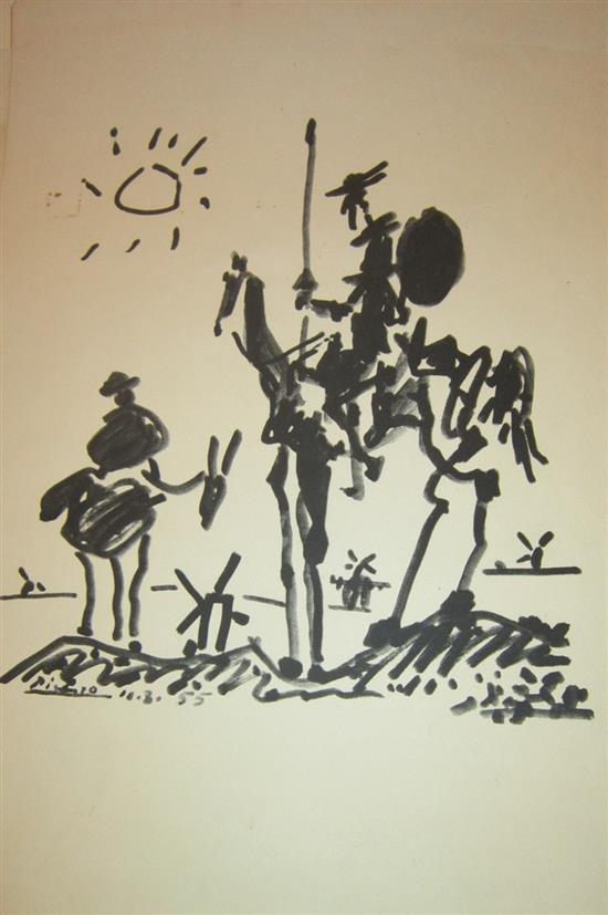 Pablo Picasso Don Quixote (1955) MutualArt