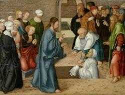 The raising of Lazarus - Master of the Pflockschen Altar