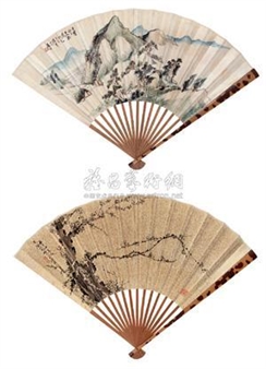 PLUM AND LANDSCAPE - Qian Duink