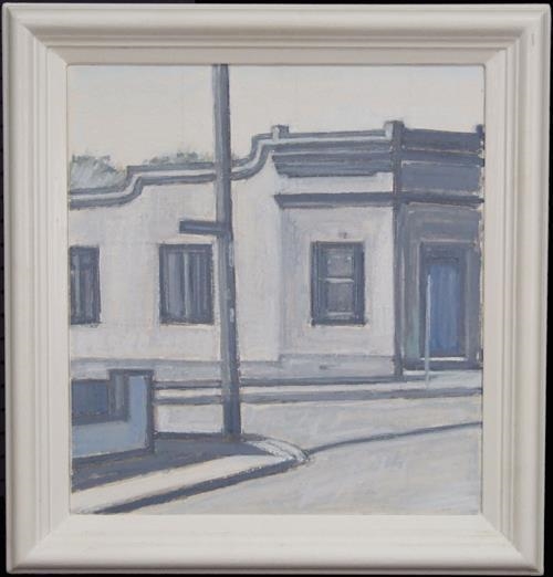 Artwork by Hendrik Kolenberg, Grey Corner Newtown, Made of Oil & gesso on canvas on plywood