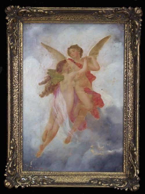 2 Works: Pair of Cherubs by William Adolphe Bouguereau