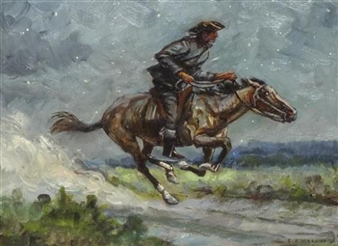 Paul Revere, Midnight 1775 - Samuel A. Moss